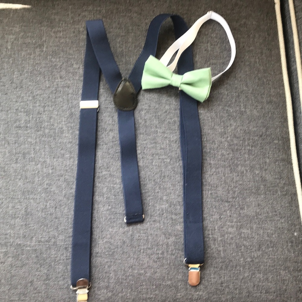 Boys bow tie and trouser set
